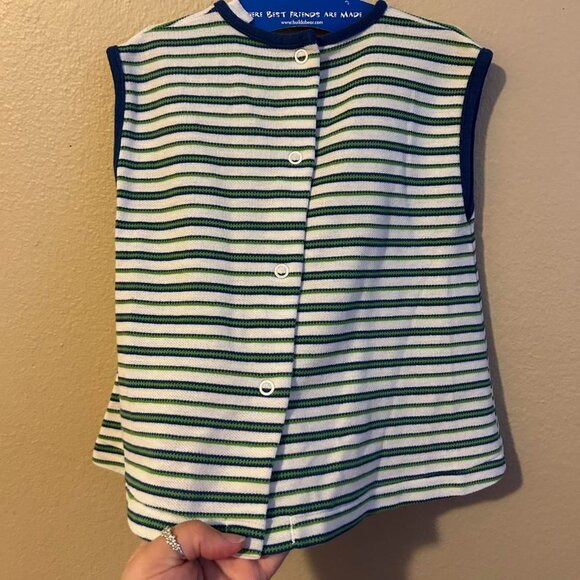 Vintage 60s Hanes Striped Bunny 4T Boys Top Baby Toddler Top Bunny Character - Picture 4 of 6